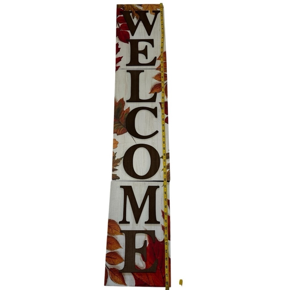 Autumn Welcome Sign with Fall Leaves Farmhouse Front Door
Harvest Decoration NEW - Picture 10 of 14